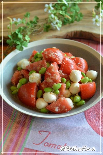 トマトと枝豆のエスニックサラダ