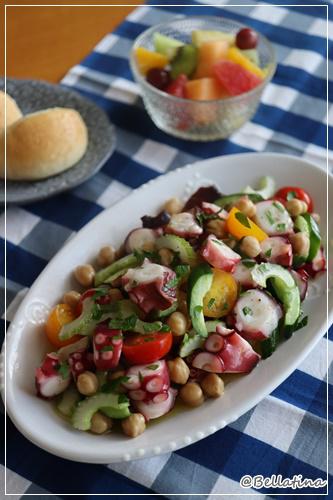 2022/08/07　タコのサラダ－Insalata di Polpo　Byばん　くみこ先生